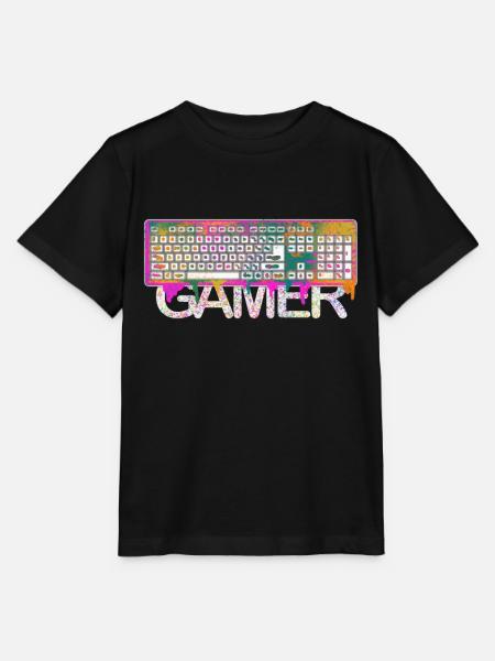 Gamer - Stanley/Stella Kinder T-Shirt MINI CREATOR  - Schwarz