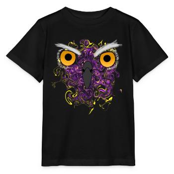 Nachteule - Stanley/Stella Kinder T-Shirt MINI CREATOR  - Schwarz - Vorne - Mikhail (115cm)