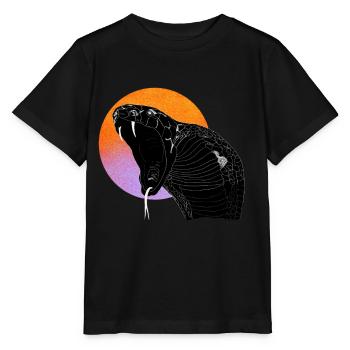 Schlange - Stanley/Stella Kinder T-Shirt MINI CREATOR  - Schwarz - Vorne - Mikhail (115cm)