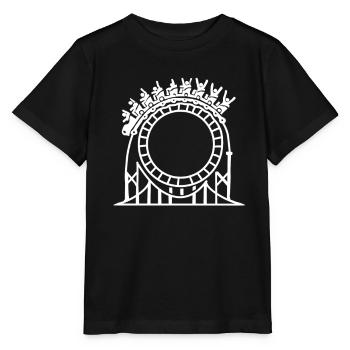 Roller coaster - Stanley/Stella MINI CREATOR Kids’ T-Shirt - black - Front - Mikhail (115cm)
