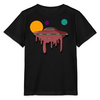 Raumschiff - Stanley/Stella Kinder T-Shirt MINI CREATOR  - Schwarz - Vorne - Mikhail (115cm)