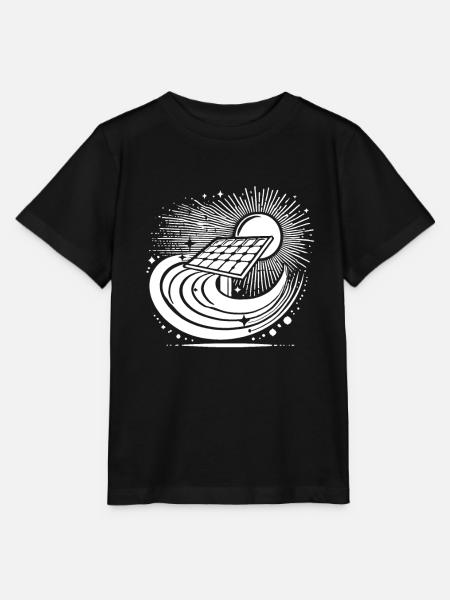 Photovoltaik - Solar - Stanley/Stella Kinder T-Shirt MINI CREATOR  - Schwarz