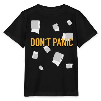 Papier toilette - Pas de panique - T-shirt bio MINI CREATOR Stanley/Stella Enfant - noir - Devant - Mikhail (115cm)