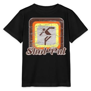 Kugelstoßen Retro - Stanley/Stella Kinder T-Shirt MINI CREATOR  - Schwarz - Vorne - Mikhail (115cm)