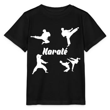Karaté - T-shirt bio MINI CREATOR Stanley/Stella Enfant - noir - Devant - Mikhail (115cm)
