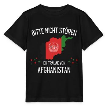 Bitte Nicht Stören Ich Träume Von Afghanistan - Stanley/Stella Kinder T-Shirt MINI CREATOR  - Schwarz - Vorne - Mikhail (115cm)
