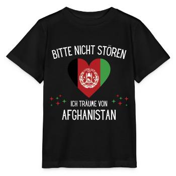 Bitte Nicht Stören Ich Träume Von Afghanistan - Stanley/Stella Kinder T-Shirt MINI CREATOR  - Schwarz - Vorne - Mikhail (115cm)