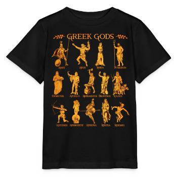 Götter der griechischen Mythologie - Stanley/Stella Kinder T-Shirt MINI CREATOR  - Schwarz - Vorne - Mikhail (115cm)