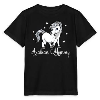 Amoureux des chevaux - Arabian Mommy - T-shirt bio MINI CREATOR Stanley/Stella Enfant - noir - Devant - Mikhail (115cm)