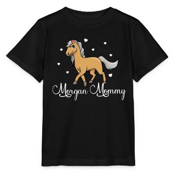 Amoureux des chevaux - Morgan Mommy - T-shirt bio MINI CREATOR Stanley/Stella Enfant - noir - Devant - Mikhail (115cm)