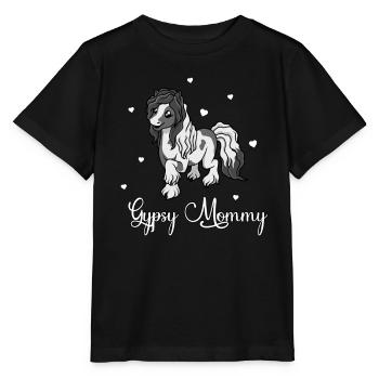 Amoureux des chevaux - Gypsy Mommy - T-shirt bio MINI CREATOR Stanley/Stella Enfant - noir - Devant - Mikhail (115cm)