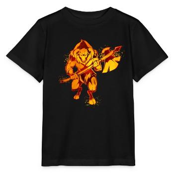 Griechische Mythologie - Minotaurus - Stanley/Stella Kinder T-Shirt MINI CREATOR  - Schwarz - Vorne - Mikhail (115cm)