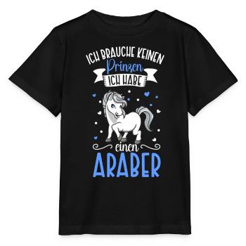 Ich brauche keinen Prinzen - Araber - Stanley/Stella Kinder T-Shirt MINI CREATOR  - Schwarz - Vorne - Mikhail (115cm)