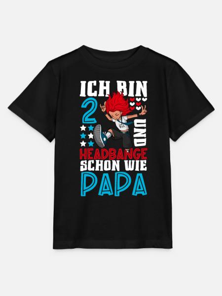 Ich bin 2 - Mädchen Rocker - Stanley/Stella Kinder T-Shirt MINI CREATOR - Schwarz