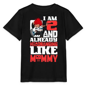 I’m 2 - Girl Rocker - T-shirt bio MINI CREATOR Stanley/Stella Enfant - noir - Devant - Mikhail (115cm)