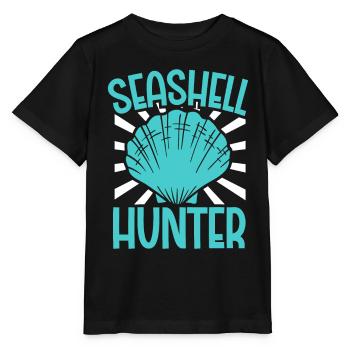 Seashell Hunter - Moules - T-shirt bio MINI CREATOR Stanley/Stella Enfant - noir - Devant - Mikhail (115cm)