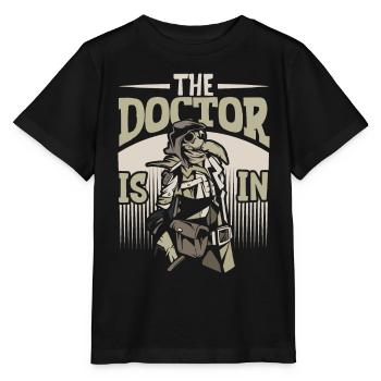 The Doctor is here - Plague Doctor - Stanley/Stella MINI CREATOR Kids’ T-Shirt - black - Front - Mikhail (115cm)