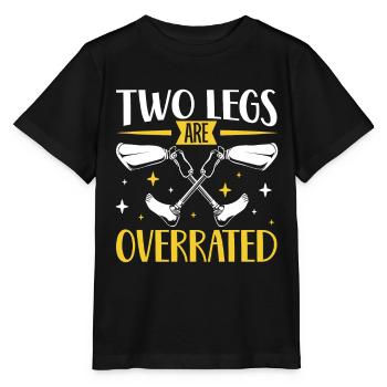 Qui a besoin de deux jambes - prothèse de jambe - T-shirt bio MINI CREATOR Stanley/Stella Enfant - noir - Devant - Mikhail (115cm)
