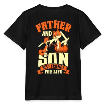 Amis pour la vie - Père et fils - T-shirt bio MINI CREATOR Stanley/Stella Enfant - noir - Devant - Mikhail (115cm)