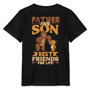 Amis pour la vie - Père et fils - T-shirt bio MINI CREATOR Stanley/Stella Enfant - noir - Devant - Mikhail (115cm)