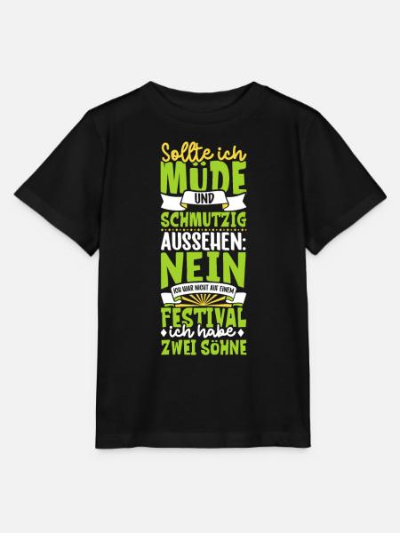 Müde und schmutzig - zwei Söhne - Stanley/Stella Kinder T-Shirt MINI CREATOR - Schwarz