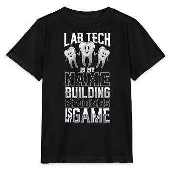 Technicien dentaire est mon nom - Technicien dentaire - T-shirt bio MINI CREATOR Stanley/Stella Enfant - noir - Devant - Mikhail (115cm)