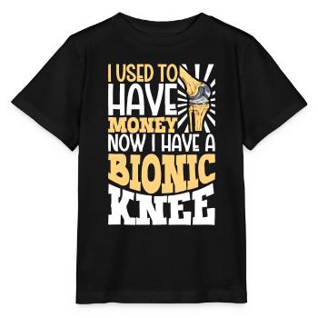 Ich habe ein Knie aus Titan - Stanley/Stella Kinder T-Shirt MINI CREATOR  - Schwarz - Vorne - Mikhail (115cm)