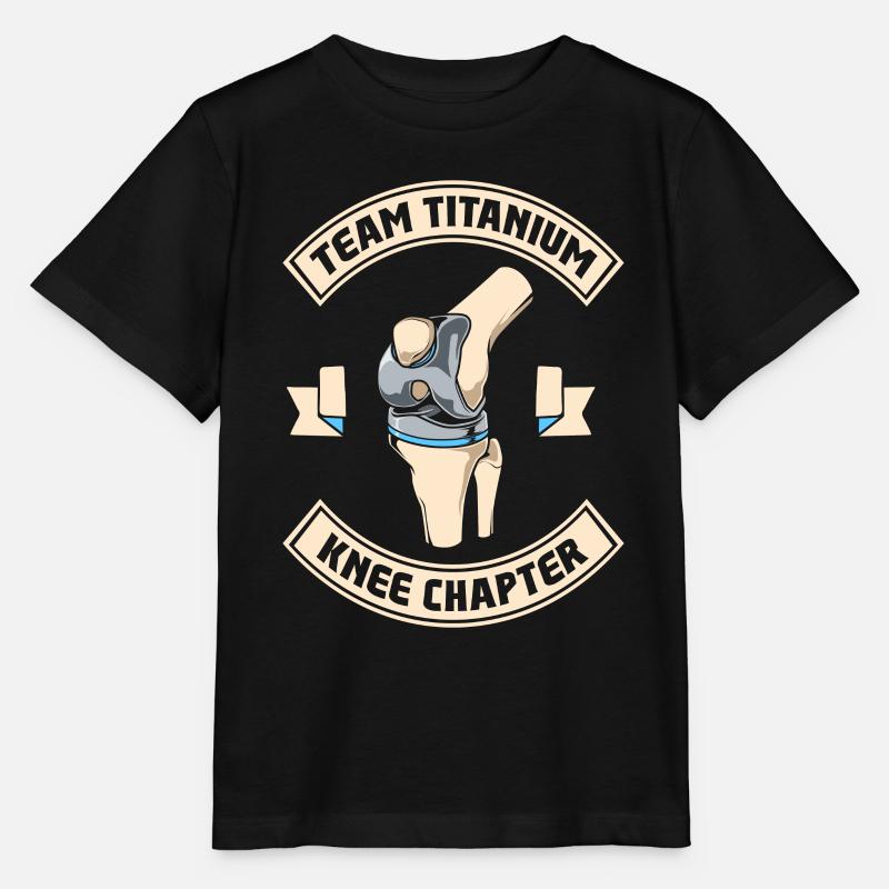 Team Titanium Knee Chapter - Knie Titan - Stanley/Stella Kinder T-Shirt MINI CREATOR  - Schwarz