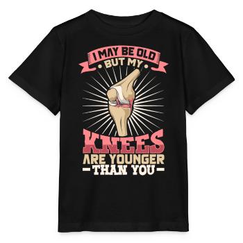 Neues Knie neues Ich - Knie Titan - Stanley/Stella Kinder T-Shirt MINI CREATOR  - Schwarz - Vorne - Mikhail (115cm)