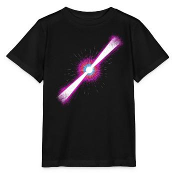 Gammastrahlenblitz - Stanley/Stella Kinder T-Shirt MINI CREATOR  - Schwarz - Vorne - Mikhail (115cm)