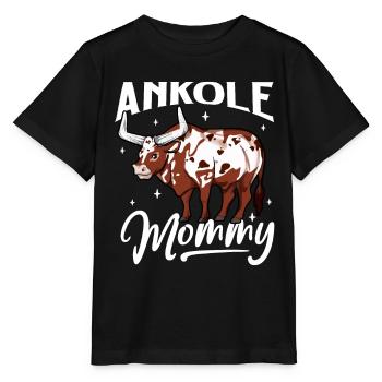 Ankole Mommy - Ankole Boeuf - T-shirt bio MINI CREATOR Stanley/Stella Enfant - noir - Devant - Mikhail (115cm)
