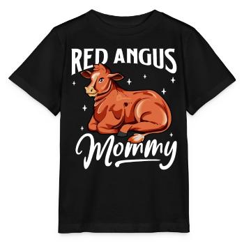 Red Angus Mommy - Red Angus Rind - Stanley/Stella Kinder T-Shirt MINI CREATOR  - Schwarz - Vorne - Mikhail (115cm)