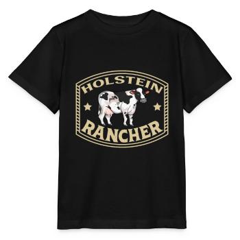 Holstein-Friesian Beef - Holstein Rancher - Stanley/Stella MINI CREATOR Kids’ T-Shirt - black - Front - Mikhail (115cm)