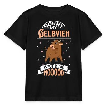 Not in the mood - Gelbvieh - Stanley/Stella MINI CREATOR Kids’ T-Shirt - black - Front - Mikhail (115cm)