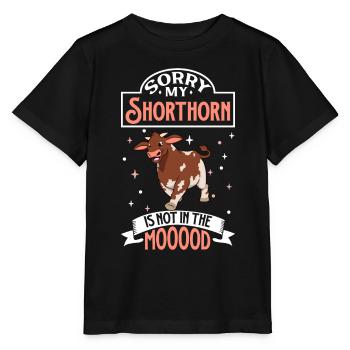 Not in the mood - Shorthorn - Stanley/Stella MINI CREATOR Kids’ T-Shirt - black - Front - Mikhail (115cm)