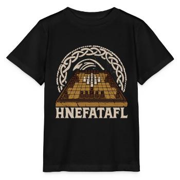 Historical board game Hnefatafl - Stanley/Stella MINI CREATOR Kids’ T-Shirt - black - Front - Mikhail (115cm)