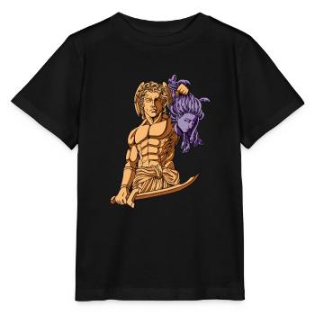 Persée et Méduse - T-shirt bio MINI CREATOR Stanley/Stella Enfant - noir - Devant - Mikhail (115cm)