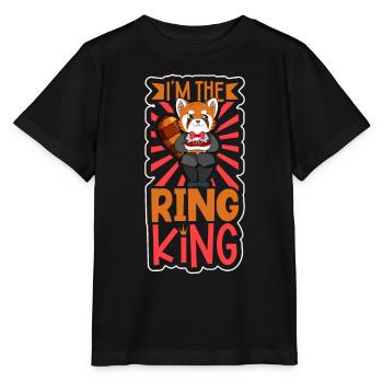 Je suis le roi de l’anneau - Porteur de l’anneau - T-shirt bio MINI CREATOR Stanley/Stella Enfant - noir - Devant - Mikhail (115cm)