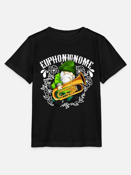 Euphonignome - Gartenzwerg mit Euphonium - Stanley/Stella Kinder T-Shirt MINI CREATOR - Schwarz
