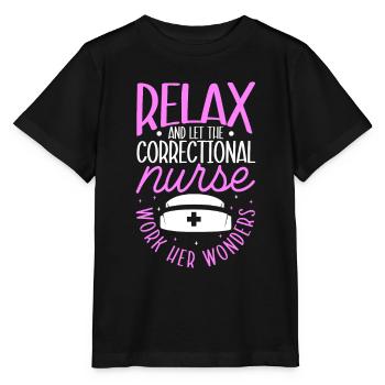Soignant en prison - T-shirt bio MINI CREATOR Stanley/Stella Enfant - noir - Devant - Mikhail (115cm)
