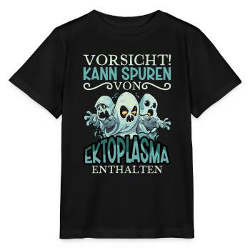 Traces d’ectoplasme - chasseurs de fantômes - T-shirt bio MINI CREATOR Stanley/Stella Enfant - noir - Devant - Mikhail (115cm)