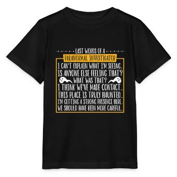 Letzte Worte des Geisterjägers - Stanley/Stella Kinder T-Shirt MINI CREATOR  - Schwarz - Vorne - Mikhail (115cm)