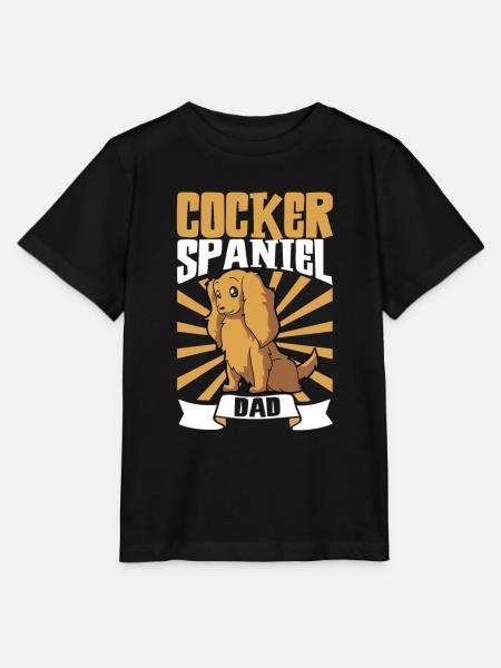 Cocker Spaniel Dad - Cocker Spaniel - Stanley/Stella MINI CREATOR Kids’ T-Shirt - black