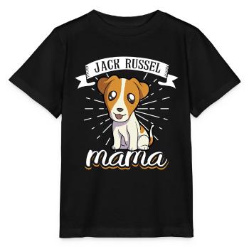 Jack Russel Mama - Jack Russel Terrier - Stanley/Stella Kinder T-Shirt MINI CREATOR  - Schwarz - Vorne - Mikhail (115cm)