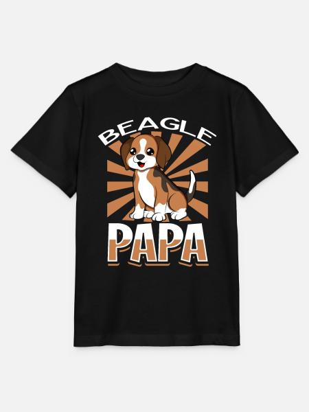 Beagle Papa - Beagle - Stanley/Stella Kinder T-Shirt MINI CREATOR  - Schwarz