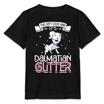 Dalmatian Glitter - Stanley/Stella MINI CREATOR Kids’ T-Shirt - black - Front - Mikhail (115cm)