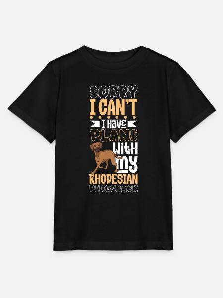 Plans avec mon Rhodesian Ridgeback - T-shirt bio MINI CREATOR Stanley/Stella Enfant - noir