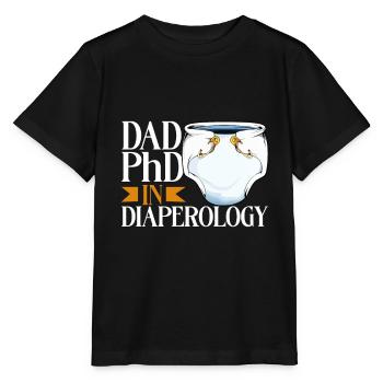 Doctor of Diaper Change Ology - Diaper Changing - Stanley/Stella MINI CREATOR Kids’ T-Shirt - black - Front - Mikhail (115cm)