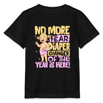 Don't Worry - Diaper Changes - Stanley/Stella MINI CREATOR Kids’ T-Shirt - black - Front - Mikhail (115cm)