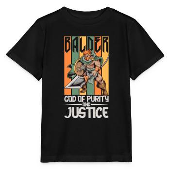 Wikinger Gott Balder - Stanley/Stella Kinder T-Shirt MINI CREATOR  - Schwarz - Vorne - Mikhail (115cm)